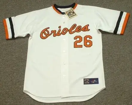 BOOG POWELL Baltimore Orioles 1974 Majestic Cooperstown Throwback Baseball Jersey