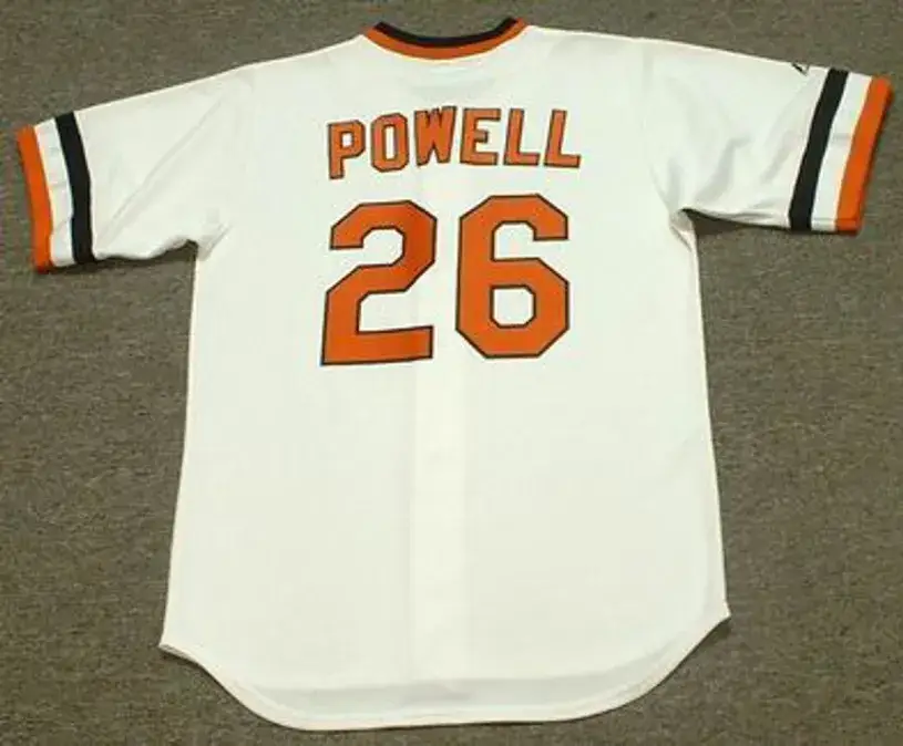 BOOG POWELL Baltimore Orioles 1974 Majestic Cooperstown Throwback Baseball Jersey 
