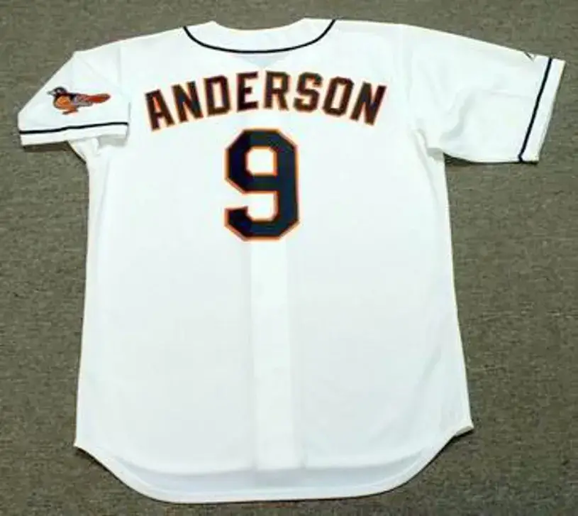 BRADY ANDERSON Baltimore Orioles 1996 Majestic Throwback Baseball Jersey 