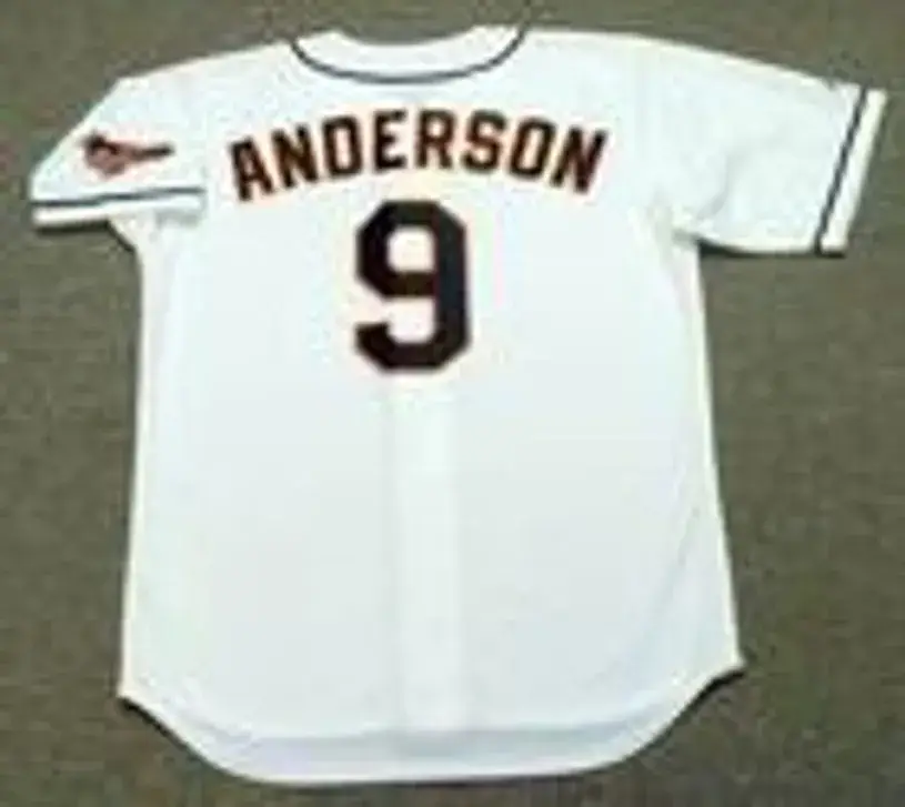 BRADY ANDERSON Baltimore Orioles 1996 Majestic Throwback Baseball Jersey 