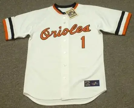 BRIAN ROBERTS Baltimore Orioles 1980’s Majestic Cooperstown Throwback Jersey