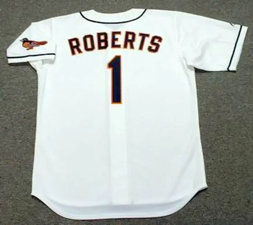 BRIAN ROBERTS Baltimore Orioles 2001 Majestic Throwback Baseball Jersey 