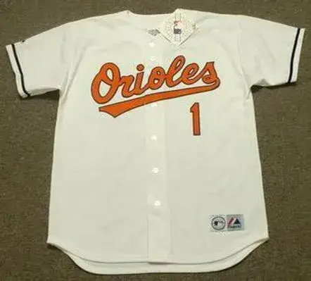 BRIAN ROBERTS Baltimore Orioles 2004 Majestic Throwback Home Baseball Jersey