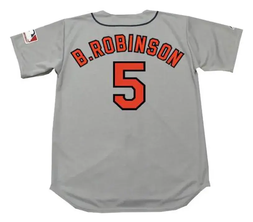 BROOKS ROBINSON Baltimore Orioles 1969 Majestic Cooperstown Away Baseball Jersey 