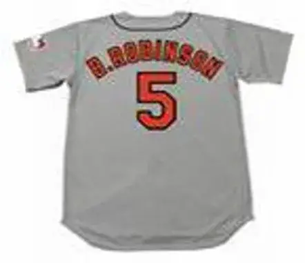 BROOKS ROBINSON Baltimore Orioles 1969 Majestic Cooperstown Away Baseball Jersey 