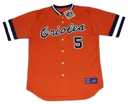 BROOKS ROBINSON Baltimore Orioles 1971 Majestic Cooperstown Throwback Jersey