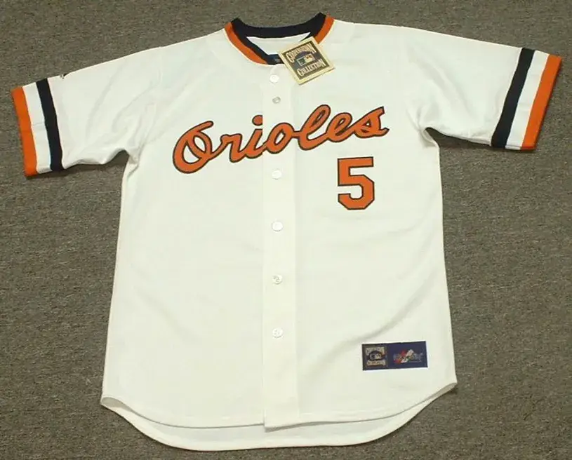 BROOKS ROBINSON Baltimore Orioles 1974 Majestic Cooperstown Throwback Jersey