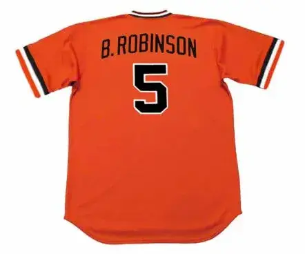 BROOKS ROBINSON Baltimore Orioles 1975 Majestic Cooperstown Baseball Jersey