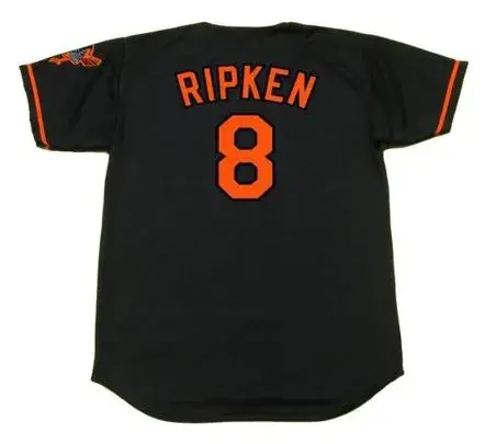 CAL RIPKEN Jr. Baltimore Orioles 2001 Majestic Alternate Throwback Baseball Jersey 