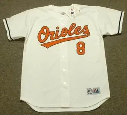 CAL RIPKEN Jr. Baltimore Orioles Majestic Home Throwback Baseball Jersey
