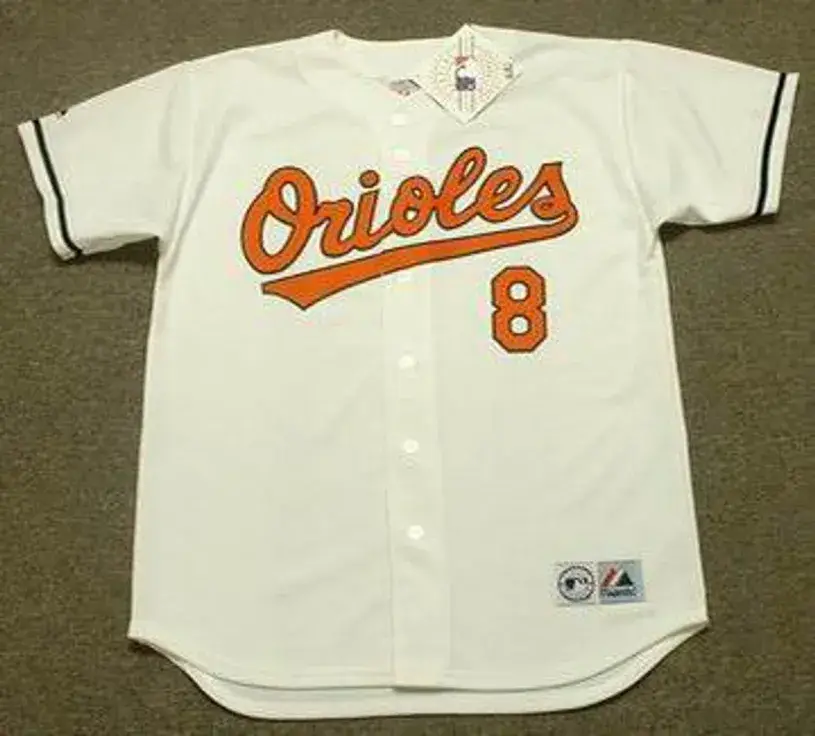 CAL RIPKEN Jr. Baltimore Orioles Majestic Home Throwback Baseball Jersey