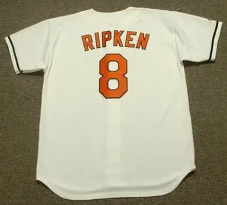 CAL RIPKEN Jr. Baltimore Orioles Majestic Home Throwback Baseball Jersey 