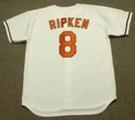 CAL RIPKEN Jr. Baltimore Orioles Majestic Home Throwback Baseball Jersey 