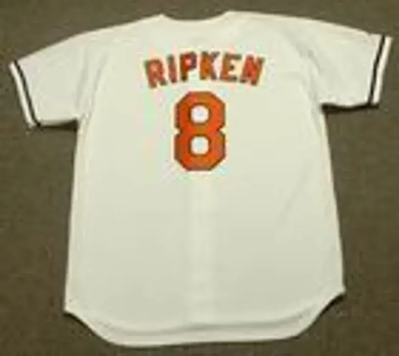 CAL RIPKEN Jr. Baltimore Orioles Majestic Home Throwback Baseball Jersey 