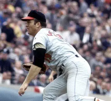 DAVE McNALLY Baltimore Orioles 1969 Majestic Cooperstown Away Baseball Jersey 