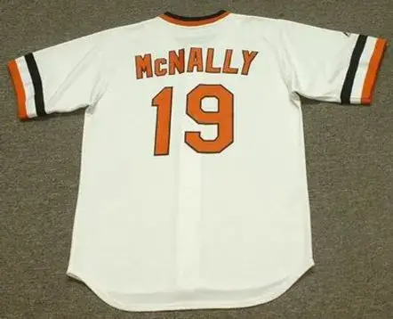DAVE McNALLY Baltimore Orioles 1974 Majestic Cooperstown Throwback Baseball Jersey 