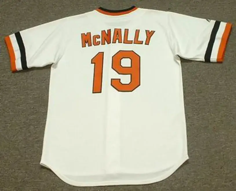 DAVE McNALLY Baltimore Orioles 1974 Majestic Cooperstown Throwback Baseball Jersey 