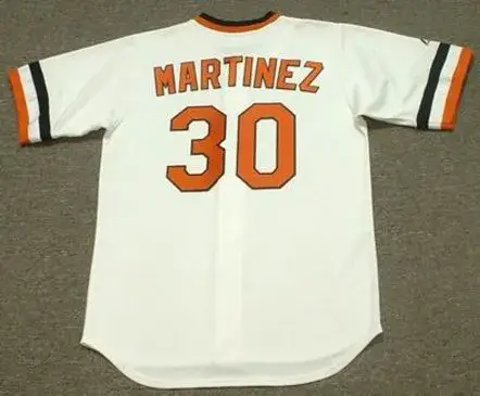 DENNIS MARTINEZ Baltimore Orioles 1983 Majestic Cooperstown Throwback Jersey 