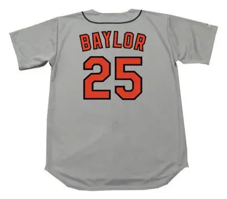 DON BAYLOR Baltimore Orioles 1970 Majestic Cooperstown Away Baseball Jersey 