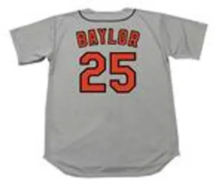 DON BAYLOR Baltimore Orioles 1970 Majestic Cooperstown Away Baseball Jersey 