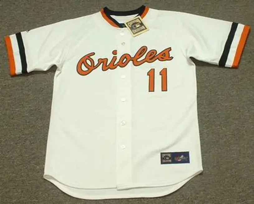DOUG DeCINCES Baltimore Orioles 1979 Majestic Throwback Home Baseball Jersey