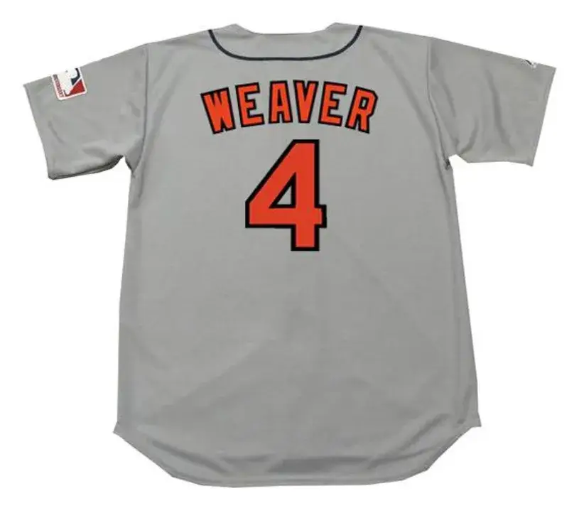 EARL WEAVER Baltimore Orioles 1969 Majestic Cooperstown Away Baseball Jersey 