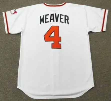 EARL WEAVER Baltimore Orioles 1969 Majestic Cooperstown Home Baseball Jersey 