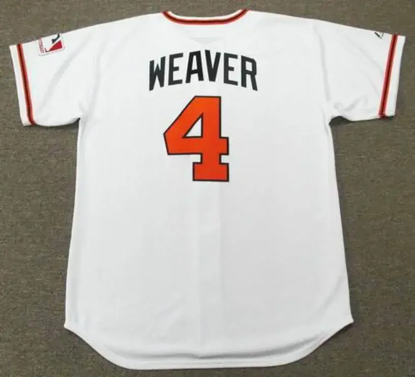 EARL WEAVER Baltimore Orioles 1969 Majestic Cooperstown Home Baseball Jersey 