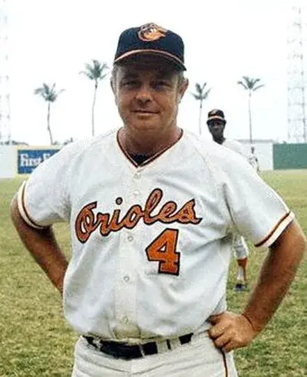 EARL WEAVER Baltimore Orioles 1969 Majestic Cooperstown Home Baseball Jersey 