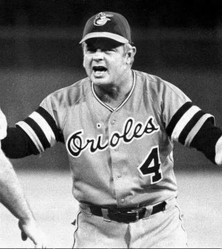 EARL WEAVER Baltimore Orioles 1971 Majestic Cooperstown Throwback Baseball Jersey 