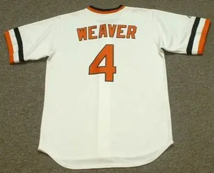 EARL WEAVER Baltimore Orioles 1982  Majestic Cooperstown Throwback Baseball Jersey 