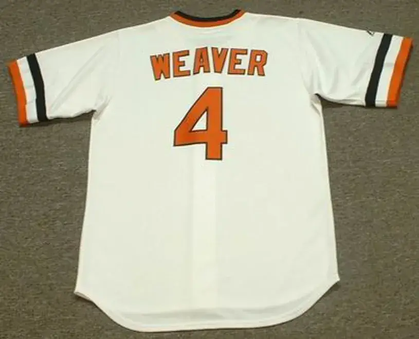 EARL WEAVER Baltimore Orioles 1982  Majestic Cooperstown Throwback Baseball Jersey 