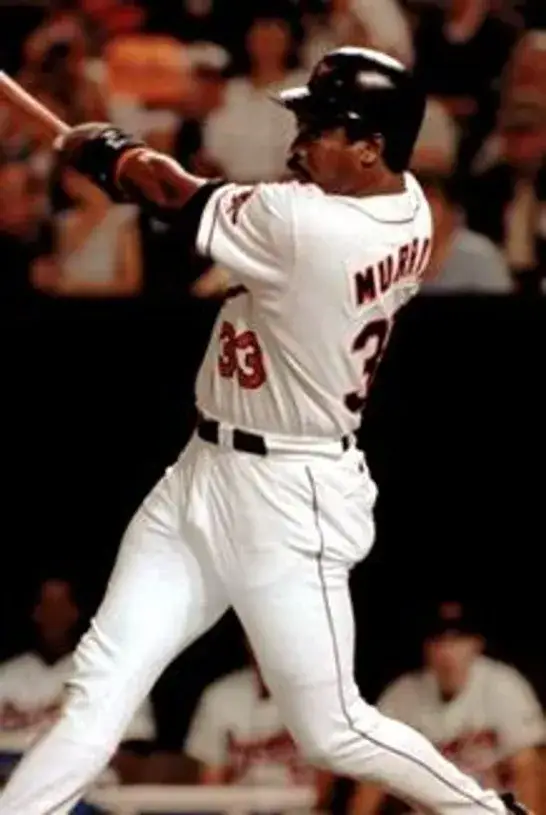 EDDIE MURRAY Baltimore Orioles 1996 Majestic Throwback Baseball Jersey 