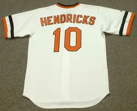ELROD HENDRICKS Baltimore Orioles 1974 Majestic Cooperstown Throwback Jersey 
