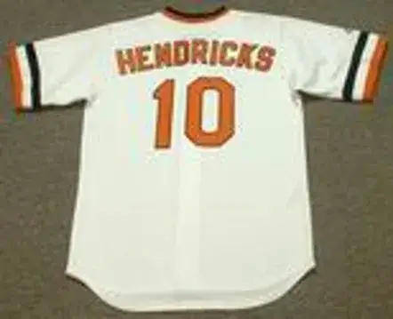 ELROD HENDRICKS Baltimore Orioles 1974 Majestic Cooperstown Throwback Jersey 