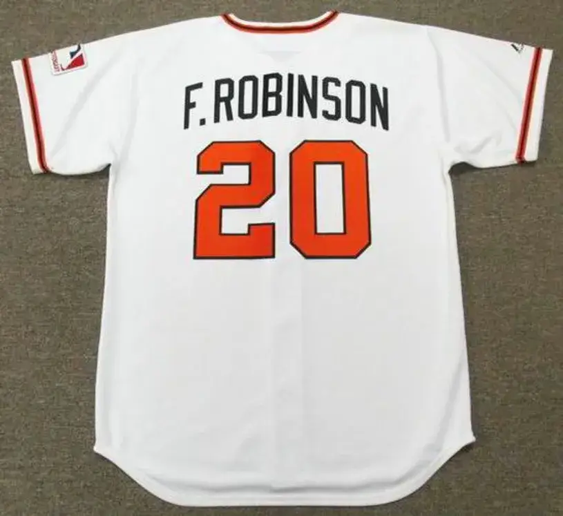 FRANK ROBINSON Baltimore Orioles 1969 Home Majestic Throwback Baseball Jersey 