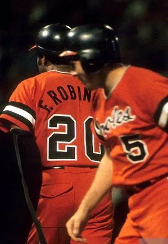 FRANK ROBINSON Baltimore Orioles 1971 Majestic Cooperstown Alternate Jersey 
