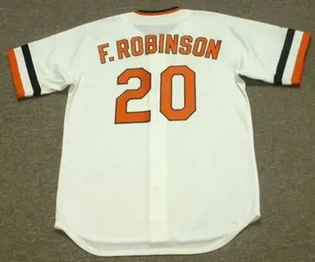 FRANK ROBINSON Baltimore Orioles 1971 Majestic Cooperstown Throwback Jersey 