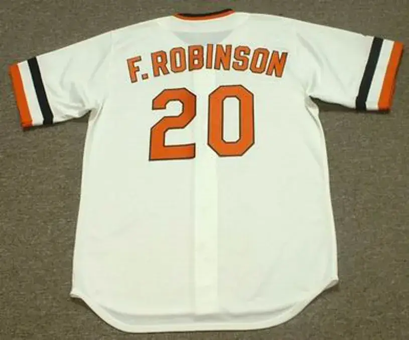 FRANK ROBINSON Baltimore Orioles 1971 Majestic Cooperstown Throwback Jersey 