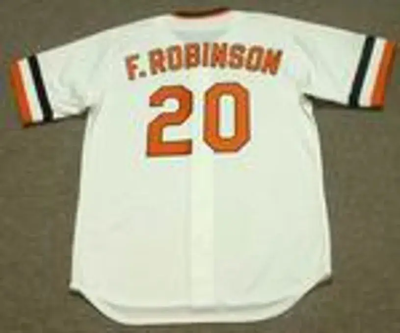 FRANK ROBINSON Baltimore Orioles 1971 Majestic Cooperstown Throwback Jersey 