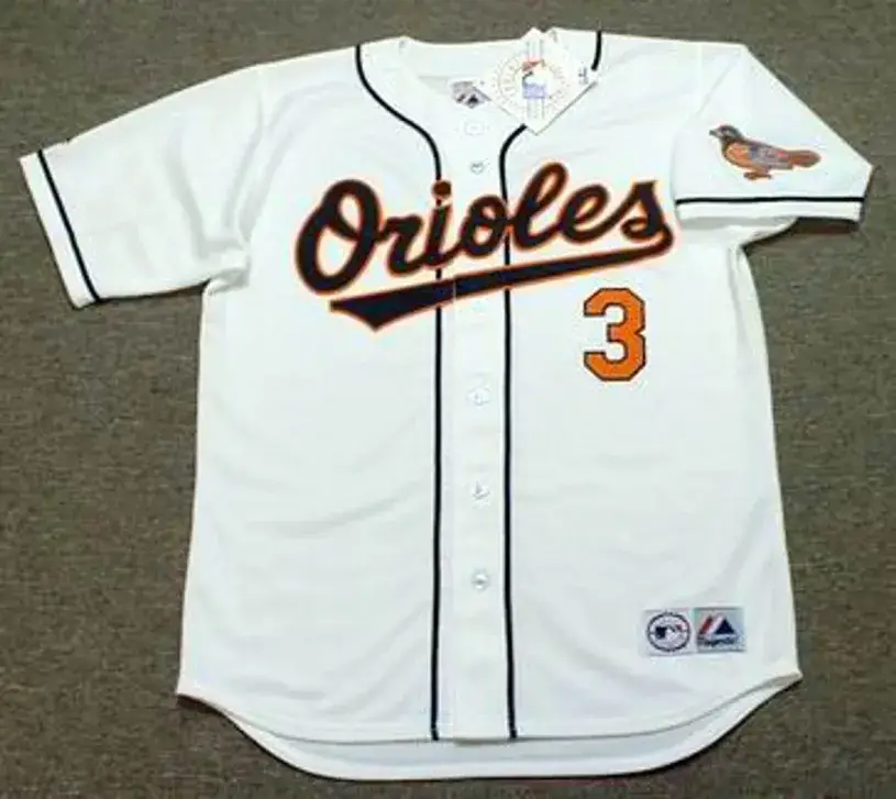 HAROLD BAINES Baltimore Orioles 1995 Majestic Throwback Baseball Jersey