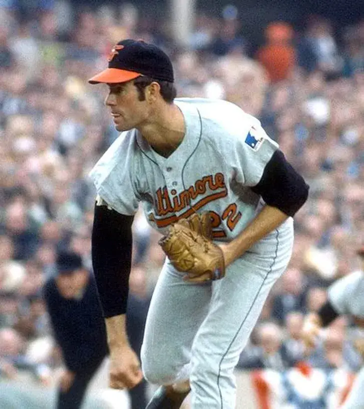 JIM PALMER Baltimore Orioles 1969 Majestic Cooperstown Away Baseball Jersey 