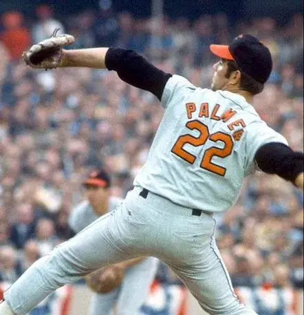 JIM PALMER Baltimore Orioles 1969 Majestic Cooperstown Away Baseball Jersey 