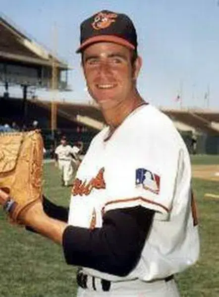 JIM PALMER Baltimore Orioles 1969 Majestic Cooperstown Home Baseball Jersey 