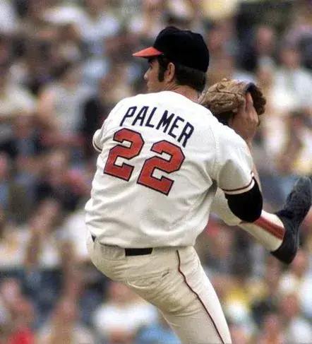 JIM PALMER Baltimore Orioles 1969 Majestic Cooperstown Home Baseball Jersey 