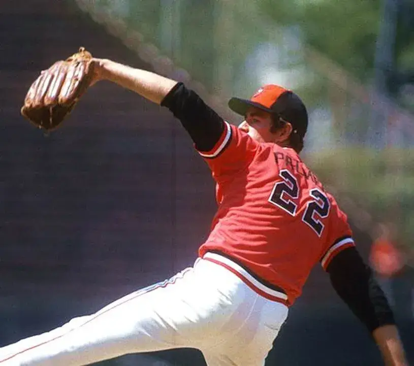 JIM PALMER Baltimore Orioles 1979 Majestic Throwback Baseball Jersey 