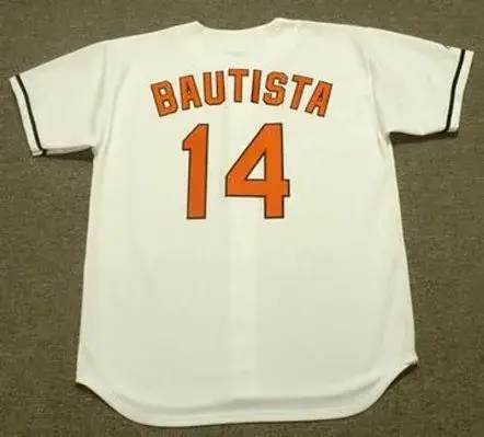 JOSE BAUTISTA Baltimore Orioles 2004 Majestic Throwback Home Baseball Jersey 