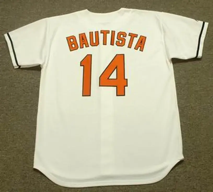 JOSE BAUTISTA Baltimore Orioles 2004 Majestic Throwback Home Baseball Jersey 