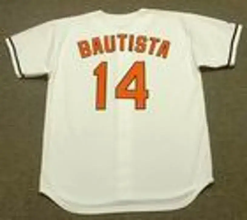 JOSE BAUTISTA Baltimore Orioles 2004 Majestic Throwback Home Baseball Jersey 