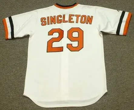 KEN SINGLETON Baltimore Orioles 1983 Majestic Cooperstown Throwback Baseball Jersey 